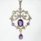 Antique Suffragette Pendant - Saddingtons Jewellery Stand 375 - image 1