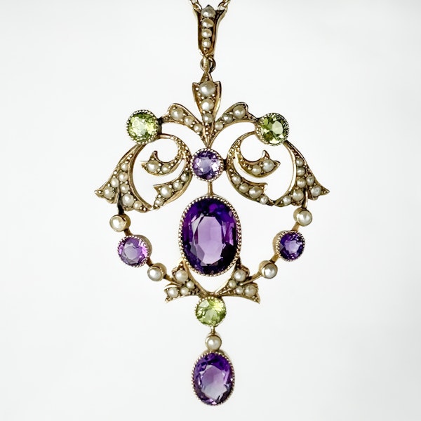 Antique Suffragette Pendant - Saddingtons Jewellery Stand 375 - image 1