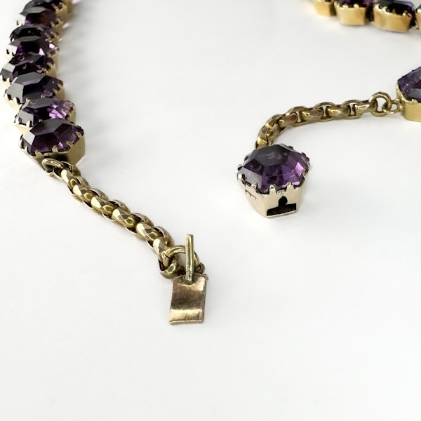 Antique Victorian Amethyst Necklace - Saddingtons Jewellery Stand 375 - image 5