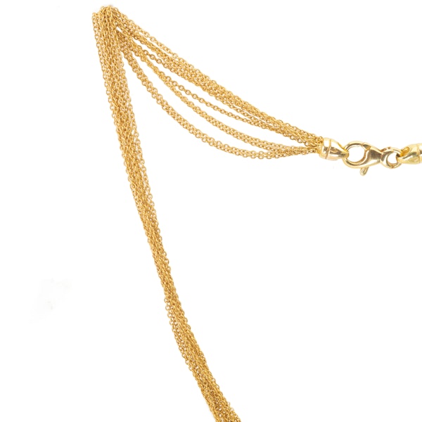 Italian Multi Fine 18ct Gold Chain Necklace - image 2