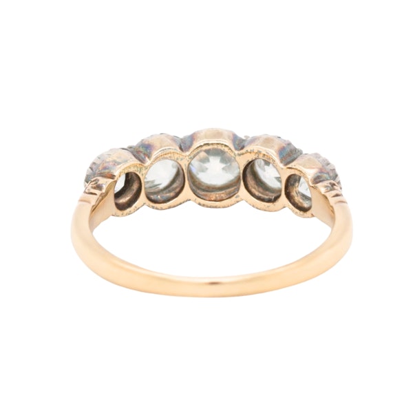 Victorian Diamond Five Stone Ring - Charlotte Sayers - image 2