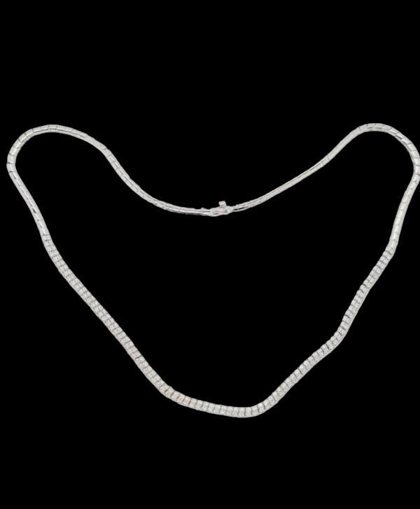 Modern diamond snake link necklace sku 8784 DBGEMS - image 2