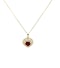 1.05 Ct Ruby & diamond heart necklace in 18k yellow gold - image 3