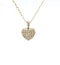 Small Heart Diamond Necklace 9k Yellow Gold - image 1