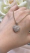 Small Heart Diamond Necklace 9k Yellow Gold - image 2