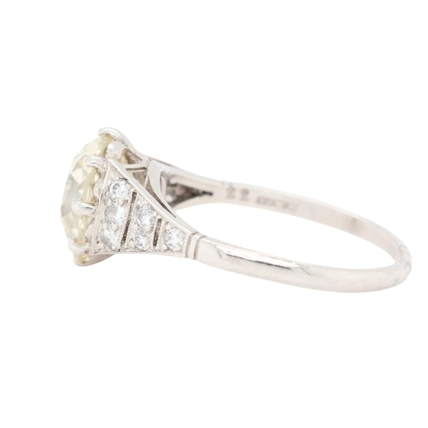 Art Deco Old Mine Cut Diamond Ring - Charlotte Sayers - image 4