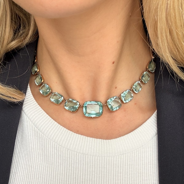 Victorian Aquamarine Paste Rivière - Charlotte Sayers - image 2