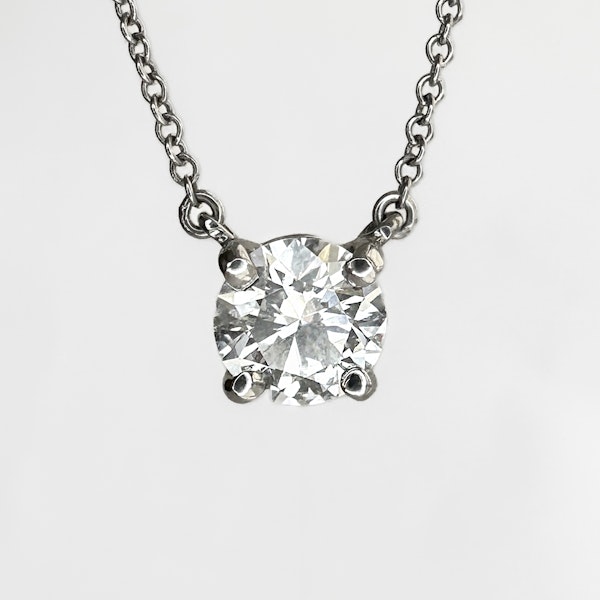 Tiffany & Co Solitaire Pendant 0.86ct - Saddingtons Jewellery Stand 375 - image 3