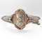 Antique Rose Gold & Platinum Diamond Bangle - Saddingtons Jewellery Stand 375 - image 1