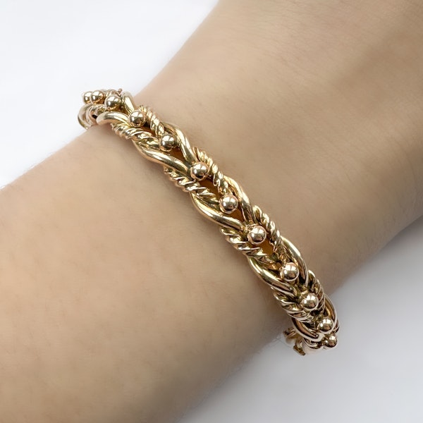 Edwardian Gold Bangle - Saddingtons Jewellery Stand 375 - image 5