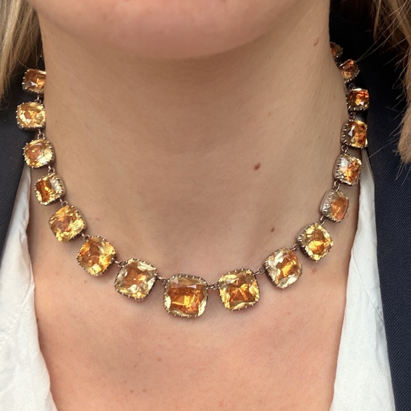 Georgian Foil Backed Citrine Rivière - Charlotte Sayers - image 2