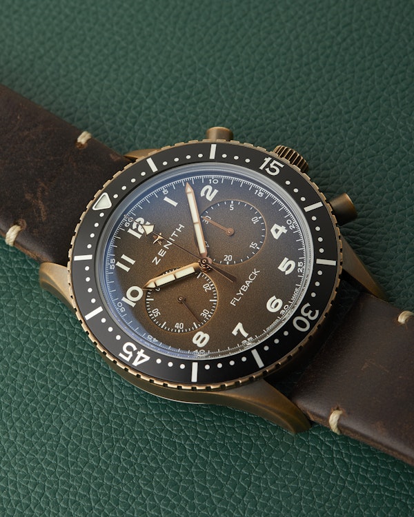 Zenith Tipo CP-2 Bronze Pilot Ref. 29.2240.405/18.c801 Flyback Full Set 2022 - image 7