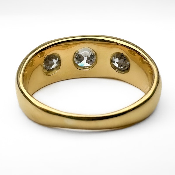 Antique 3 Stone Diamond Gypsy Ring - Saddingtons Jewellery Stand 375 - image 3