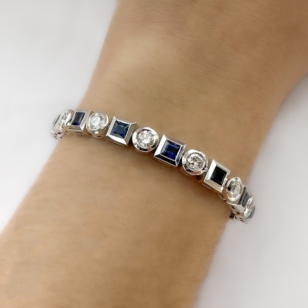 1950’s Sapphire & Diamond Bracelet - Saddingtons Jewellery Stand 375 - image 2