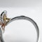 Yellow, Pink & White Diamond Flower Ring - Saddingtons Jewellery Stand 375 - image 5