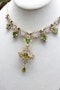 Downstairs at Grays, an Antique Peridot & Seed Pearl Festoon La Belle Époque Necklace with a matching Quatrefoil style detachable Pendant/Brooch in 15 Carat Yellow Gold, English, Circa 1900 - image 7