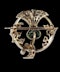 Antique Demantoid garnet and diamond brooch sku 8805 DBGEMS - image 2