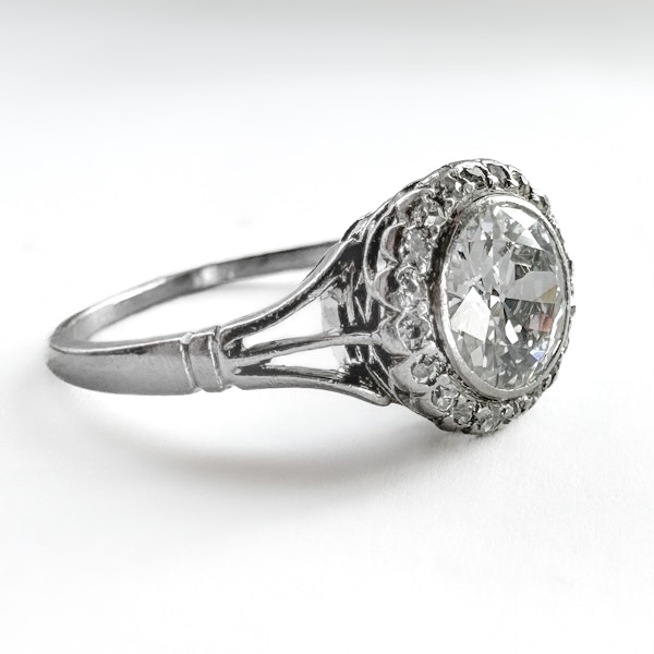Edwardian Diamond Cluster Ring 1.2ct - Saddingtons Jewellery Stand 375 - image 2