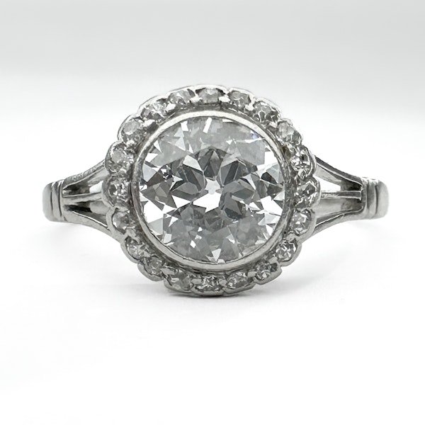 Edwardian Diamond Cluster Ring 1.2ct - Saddingtons Jewellery Stand 375 - image 1