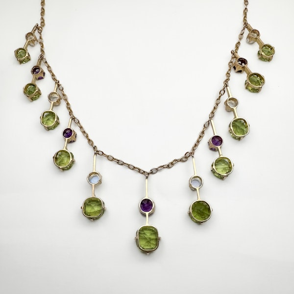 Arts and Crafts Suffragette Fringe Necklace - Saddingtons Jewellery Stand 375 - image 3