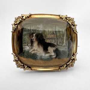 Victorian Dog Model Brooch - Saddingtons Jewellery Stand 375