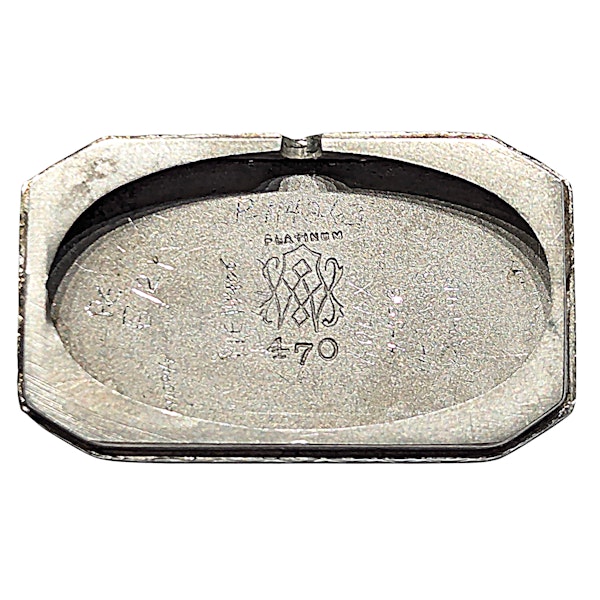 Black Starr & Frost Diamond and Platinum Cocktail Wristwatch, with Longines Movement, Circa 1930 - image 13