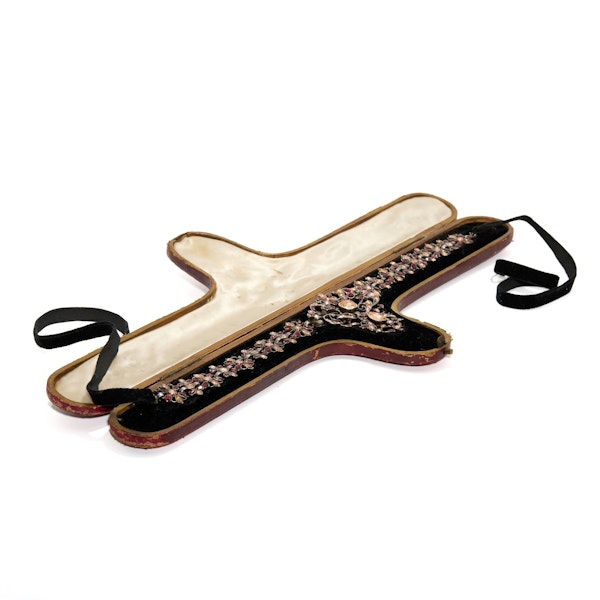 Iberian 18th Century Topaz Garnet and Rock Crystal Necklace - Charlotte Sayers - image 2