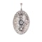 Art Deco Diamond, Sapphire and Platinum Pendant, Circa 1925 - image 10