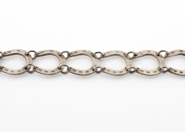 Silver Horseshoe Bracelet - Spectrum Antiques - image 2