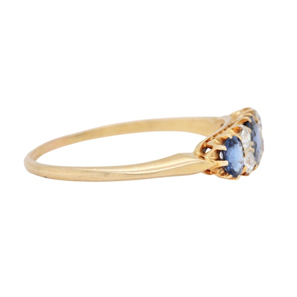 Victorian Sapphire and Diamond Ring - Charlotte Sayers - image 2