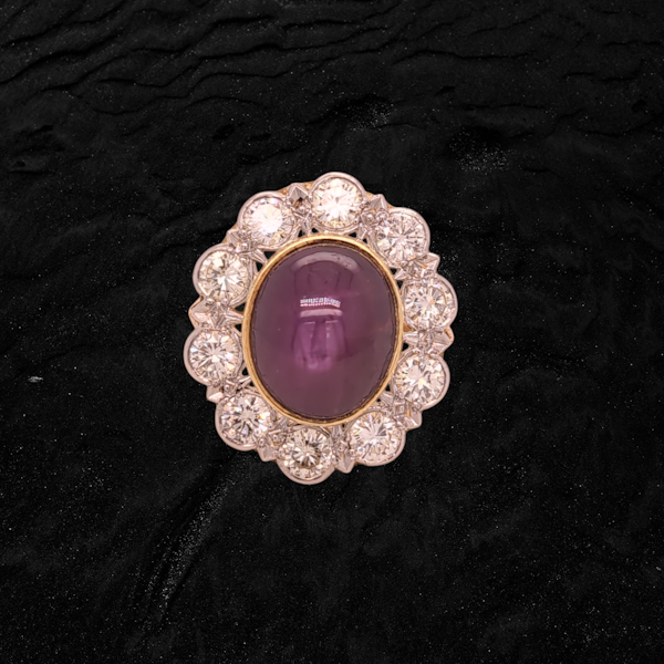 Star Ruby Diamond Ring. - image 2