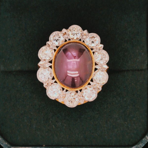 Star Ruby Diamond Ring. - image 1