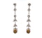18ct White Gold Opal and Diamond Drop Earrings - Spectrum Antiques - image 3