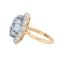Edwardian Sri Lankan Sapphire and Diamond Cluster Ring - image 2