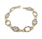 14ct Aquamarine & Enamel Art Deco Bracelet - Spectrum Antiques - image 4