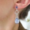 Art Deco Marzo Sapphire And Diamond Drop Earrings, Circa 1930 - image 6