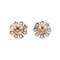 Victorian Old Mine Cut Diamond Stud Flower Earrings - Charlotte Sayers - image 2