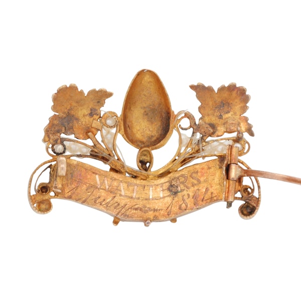 George III Acrostic Mourning Brooch - Charlotte Sayers - image 2