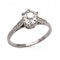 Art Deco Single Stone Diamond and Platinum Ring, 0.84ct, Circa 1930 - image 6
