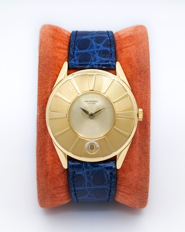 1955 Universal Geneve Monodatic Dioramic ‘Disco Volante’ 100108 - Rare - image 3