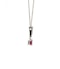 Ruby & Diamond Drop Necklace in 9k Gold - image 2