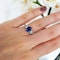 Modern Sapphire, Diamond, Yellow and White Gold Three Stone Ring, 1.93 Carats - image 2