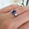Modern Sapphire, Diamond, Yellow and White Gold Three Stone Ring, 1.93 Carats - image 4