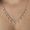Pearl & Old Cut Diamond Drop Necklace - Saddingtons Jewellery Stand 375 - image 1