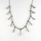 Pearl & Old Cut Diamond Drop Necklace - Saddingtons Jewellery Stand 375 - image 2