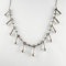 Pearl & Old Cut Diamond Drop Necklace - Saddingtons Jewellery Stand 375 - image 3