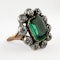 Victorian Emerald & Diamond Cluster Ring - Saddingtons Jewellery Stand 375 - image 3
