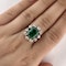 Victorian Emerald & Diamond Cluster Ring - Saddingtons Jewellery Stand 375 - image 1