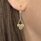 Antique Period Trefoil Drop Earrings - Saddingtons Jewellery Stand 375 - image 2