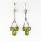 Antique Period Trefoil Drop Earrings - Saddingtons Jewellery Stand 375 - image 1